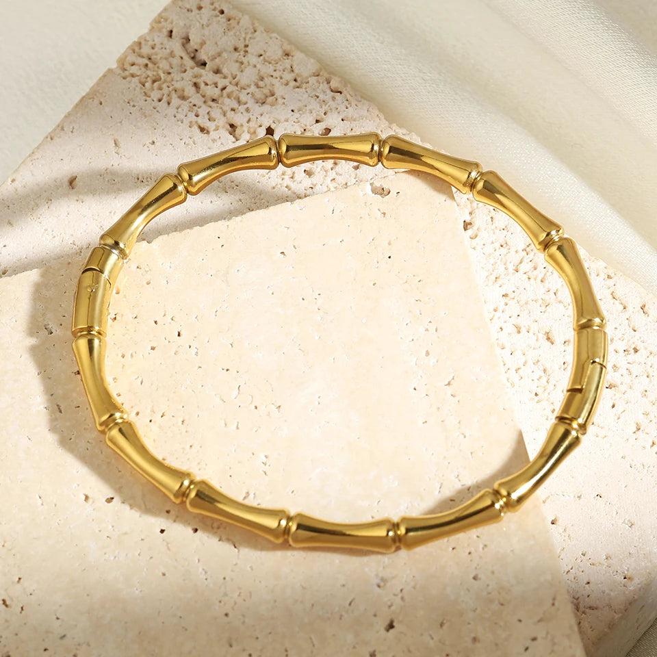 Bamboo Gleam - Stainless Steel Bracelet