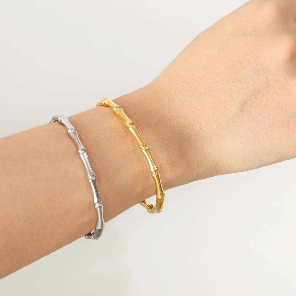 Bamboo Gleam - Stainless Steel Bracelet