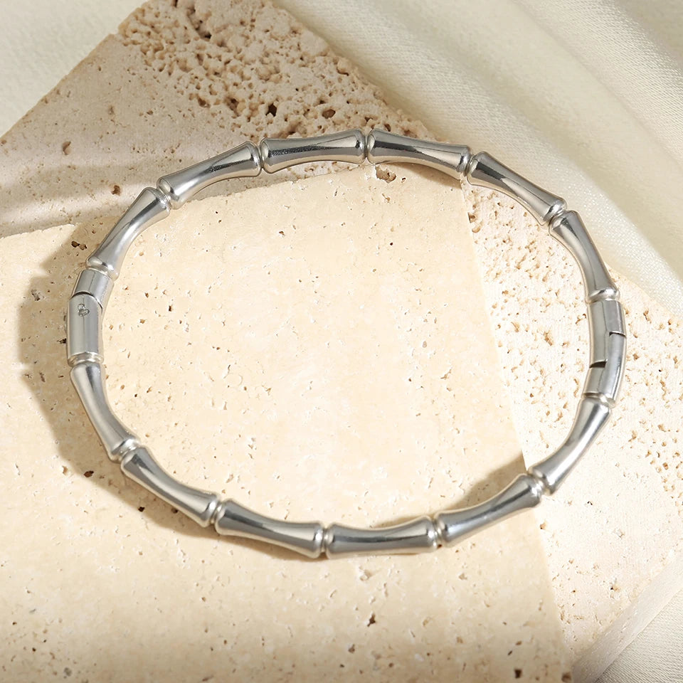 Bamboo Gleam - Stainless Steel Bracelet