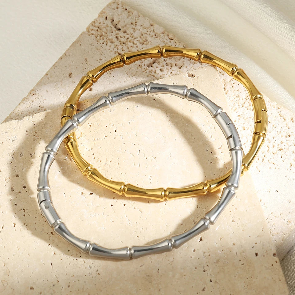 Bamboo Gleam - Stainless Steel Bracelet