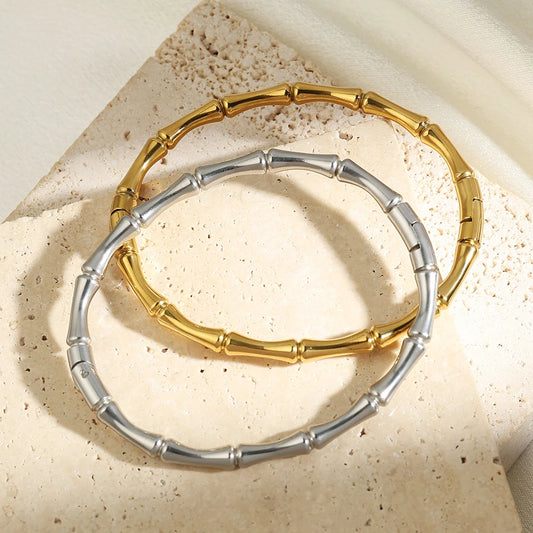 Bamboo Gleam - Stainless Steel Bracelet